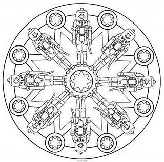 coloriage mandala petits soldats
